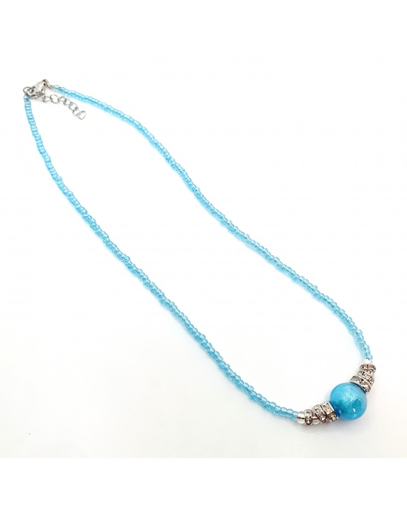 collier Lyana en verre de Murano bijoux fantaisies made in Italie collier Lyana en verre de Murano bijoux fantaisies made in Italie