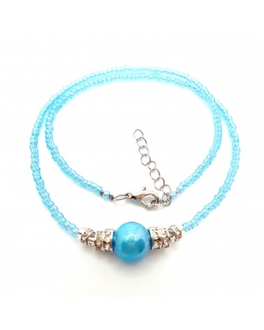 collier Lyana en verre de Murano bijoux fantaisies made in Italie collier Lyana en verre de Murano bijoux fantaisies made in Italie