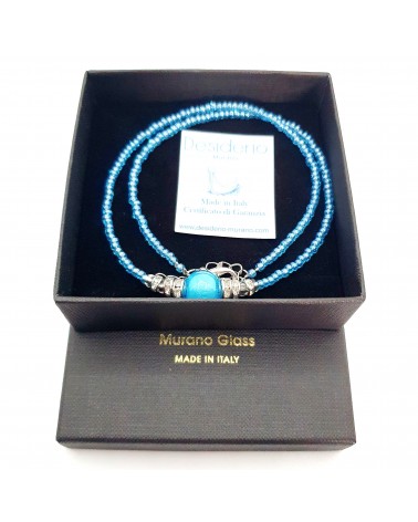 collier Lyana en verre de Murano bijoux fantaisies made in Italie collier Lyana en verre de Murano bijoux fantaisies made in Italie
