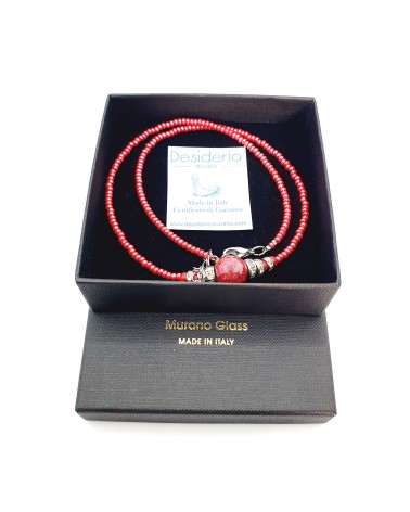 collier Lyana en verre de Murano bijoux fantaisies made in Italie collier Lyana en verre de Murano bijoux fantaisies made in Italie