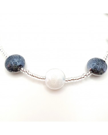 Collier en verre de Murano  artisans italiens fait à la main Collier en verre de Murano  artisans italiens fait à la main