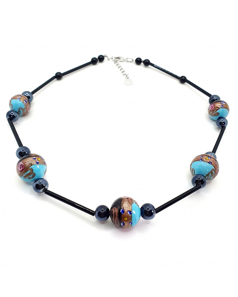 Collier Fiori en verre de Murano made in Italie Collier Fiori en verre de Murano made in Italie