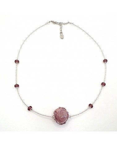 Collier sofy perle souflée en verre de Murano made in Italy