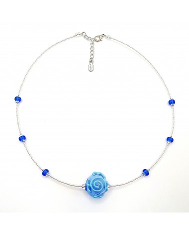 Collier sofy perle souflée en verre de Murano made in Italy