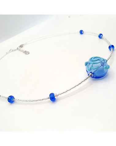 Collier sofy perle souflée en verre de Murano made in Italy