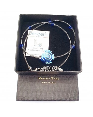 Collier sofy perle souflée en verre de Murano made in Italy