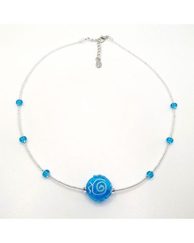 Collier sofy perle souflée en verre de Murano made in Italy
