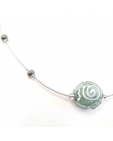 Collier sofy perle souflée en verre de Murano made in Italy Collier sofy perle souflée en verre de Murano made in Italy