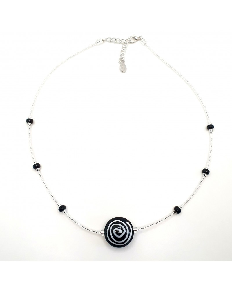 Collier sofy perle souflée en verre de Murano made in Italy Collier sofy perle souflée en verre de Murano made in Italy