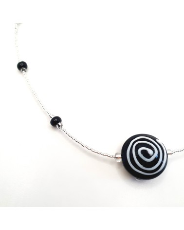 Collier sofy perle souflée en verre de Murano made in Italy
