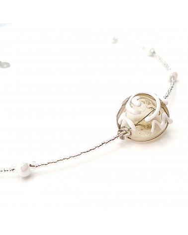Collier sofy perle souflée en verre de Murano made in Italy Collier sofy perle souflée en verre de Murano made in Italy