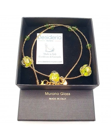 Collier Silvy perle en verre de Murano made in Italy