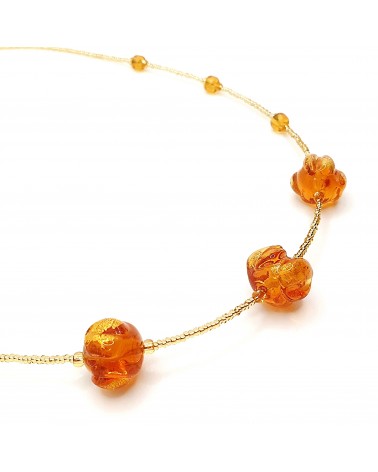 Collier Silvy perle en verre de Murano made in Italy