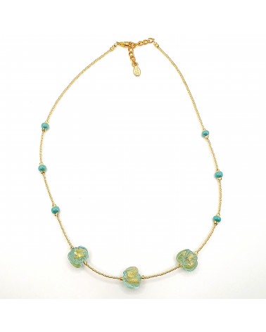 Collier Silvy perle en verre de Murano made in Italy