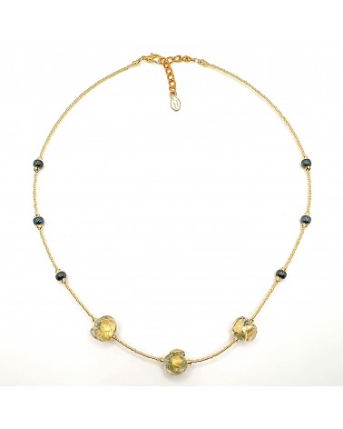 Collier Silvy perle en verre de Murano made in Italy