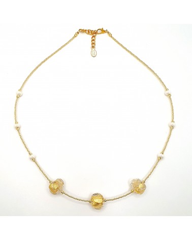 Collier Silvy perle en verre de Murano made in Italy