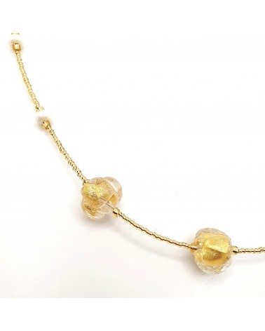 Collier Silvy perle en verre de Murano made in Italy