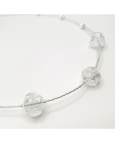Collier Silvy perle en verre de Murano made in Italy