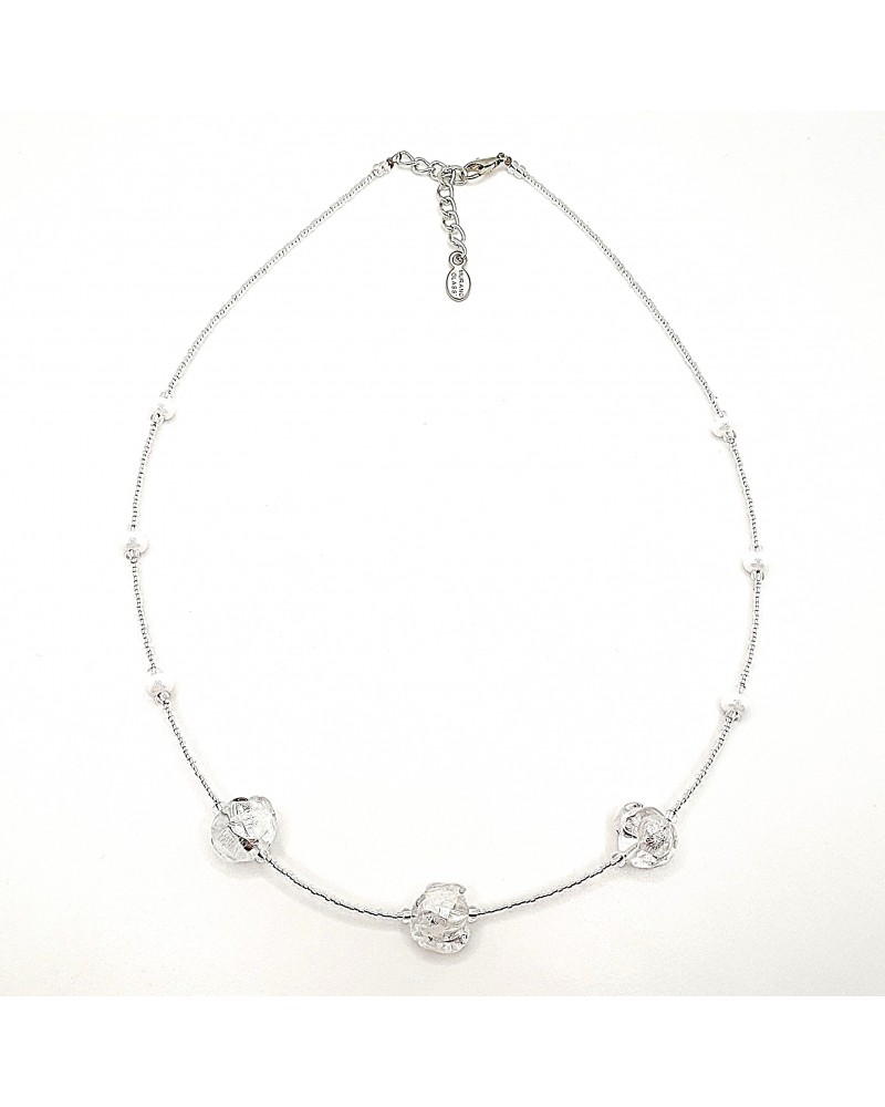 Collier Silvy perle en verre de Murano made in Italy Collier Silvy perle en verre de Murano made in Italy