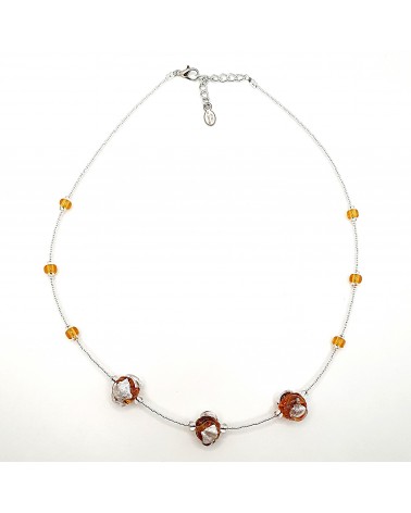 Collier Silvy perle en verre de Murano made in Italy