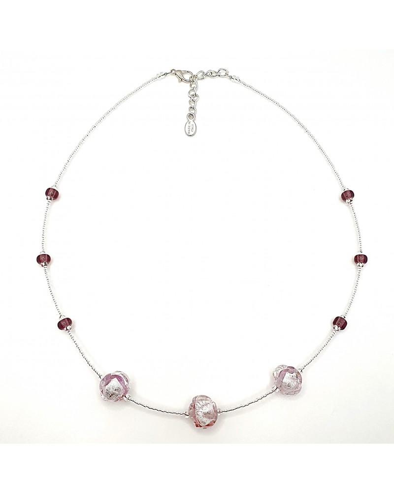 Collier Silvy perle en verre de Murano made in Italy Collier Silvy perle en verre de Murano made in Italy