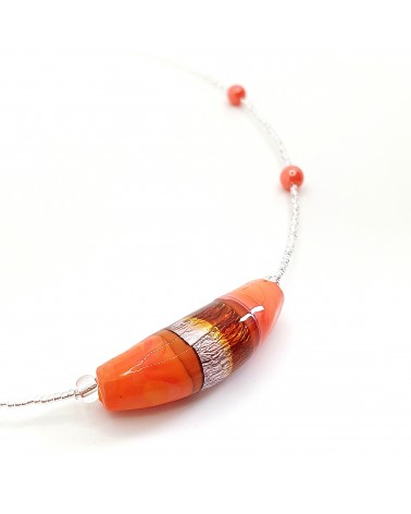 Collier Sasha perle en verre de Murano made in Italy Collier Sasha perle en verre de Murano made in Italy