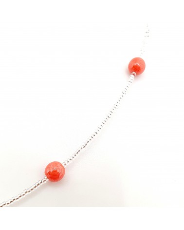 Collier Sasha perle en verre de Murano made in Italy Collier Sasha perle en verre de Murano made in Italy