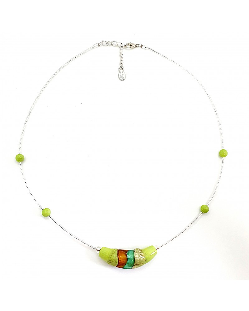 Collier Sasha perle en verre de Murano made in Italy Collier Sasha perle en verre de Murano made in Italy