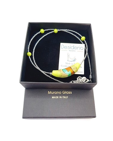 Collier Sasha perle en verre de Murano made in Italy Collier Sasha perle en verre de Murano made in Italy