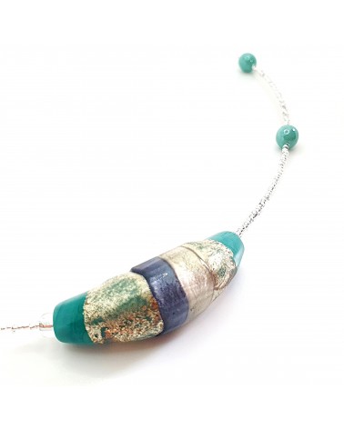 Collier Sasha perle en verre de Murano made in Italy Collier Sasha perle en verre de Murano made in Italy