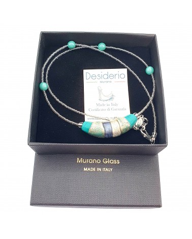 Collier Sasha perle en verre de Murano made in Italy Collier Sasha perle en verre de Murano made in Italy