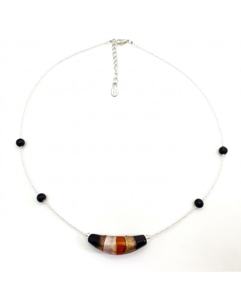 Collier Sasha perle en verre de Murano made in Italy Collier Sasha perle en verre de Murano made in Italy