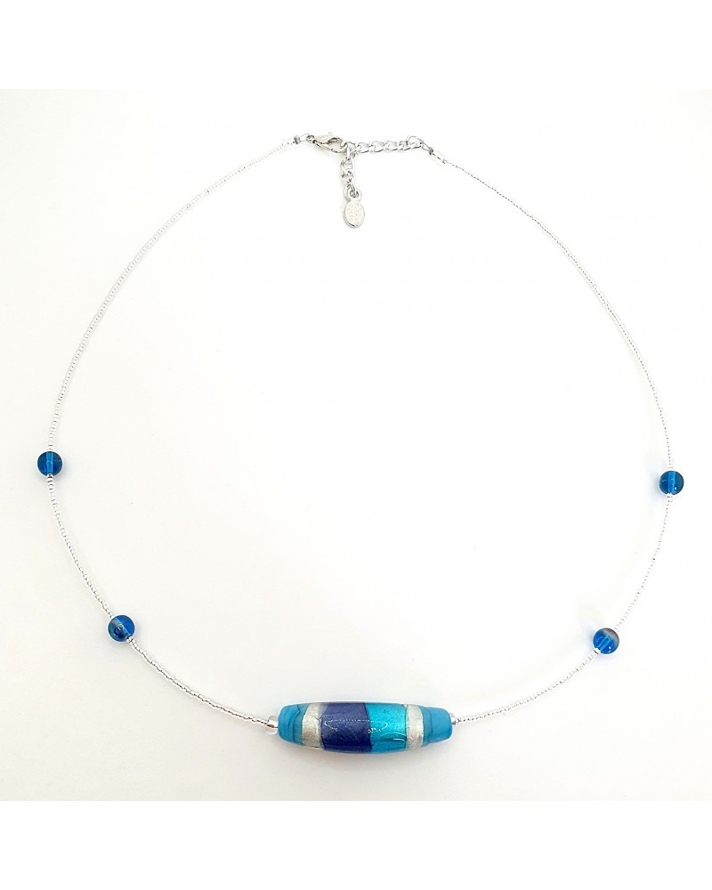Collier Sasha perle en verre de Murano made in Italy Collier Sasha perle en verre de Murano made in Italy