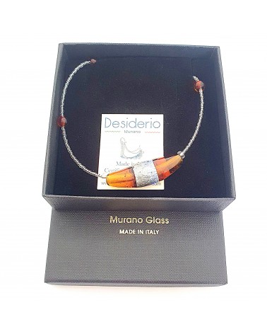 Collier Sasha perle en verre de Murano made in Italy