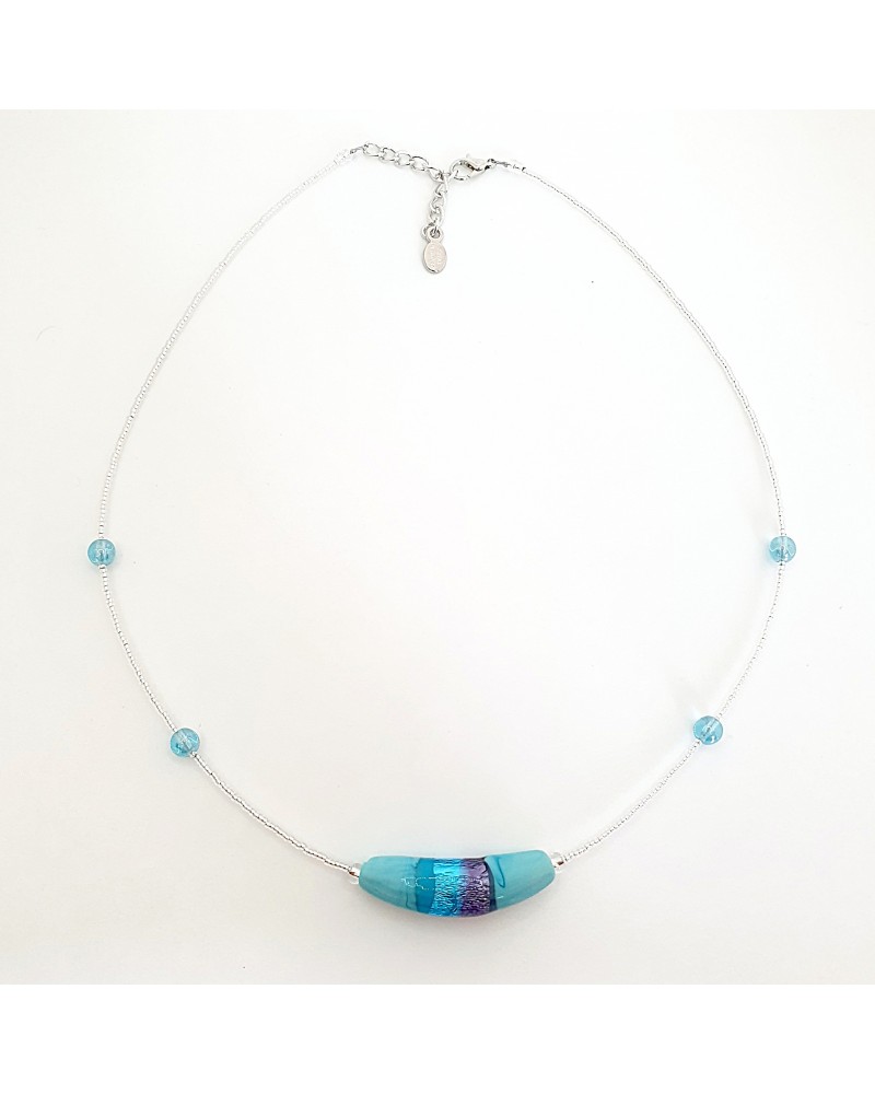 Collier Sasha perle en verre de Murano made in Italy Collier Sasha perle en verre de Murano made in Italy