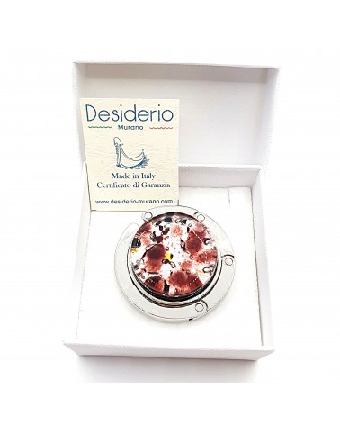 Porte sac à main verre Murano objets fait à la main