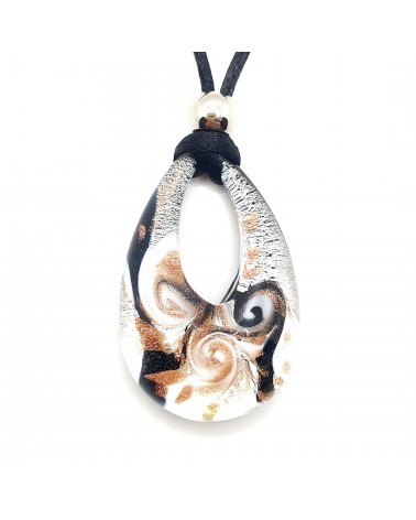 pendentif goutte verre Murano bijoux made in Italie
