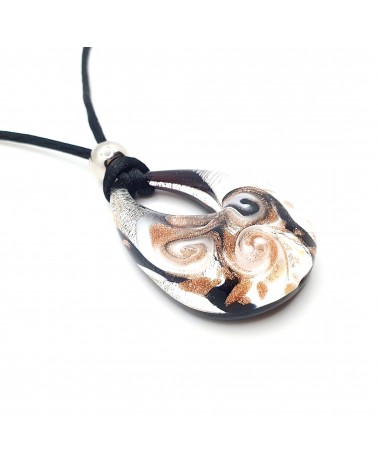 pendentif goutte verre Murano bijoux made in Italie