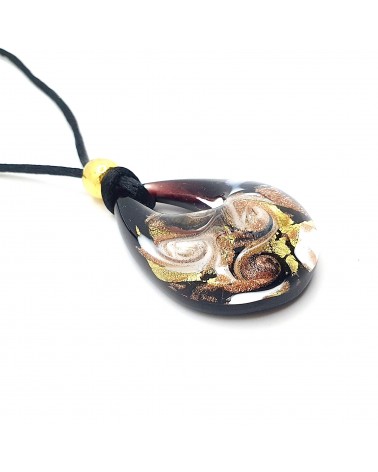 pendentif goutte verre Murano bijoux made in Italie