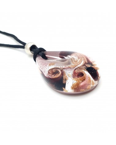 pendentif goutte verre Murano bijoux made in Italie