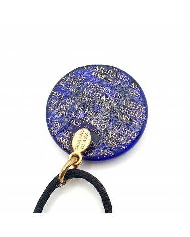 Pendentif rond bombè verre de Murano  bijoux