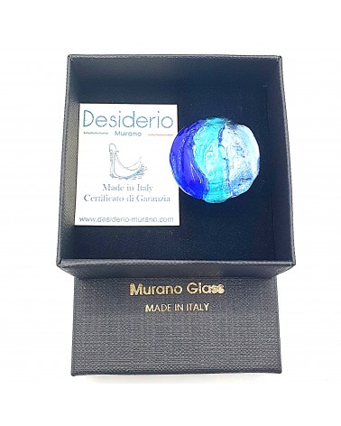 Bague de forme ronde de la collection vague made in italie