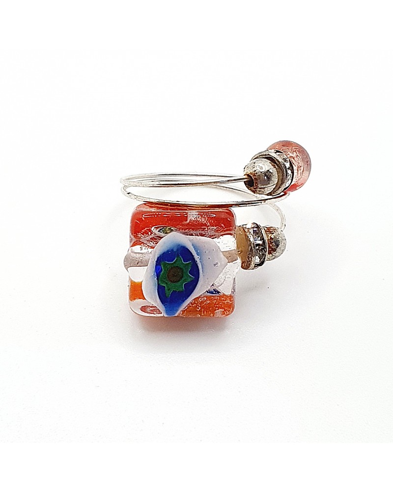 Grande bague Sublime en verre de Murano made in Italie