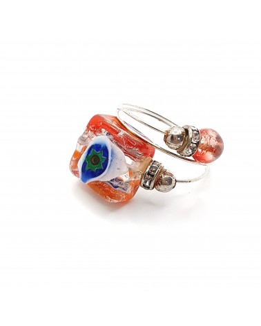 Grande bague Sublime en verre de Murano made in Italie