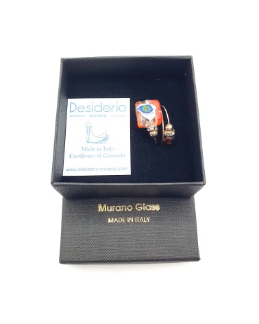 Grande bague Sublime en verre de Murano made in Italie