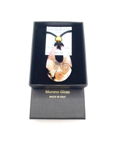 pendentif goutte verre Murano bijoux made in Italie