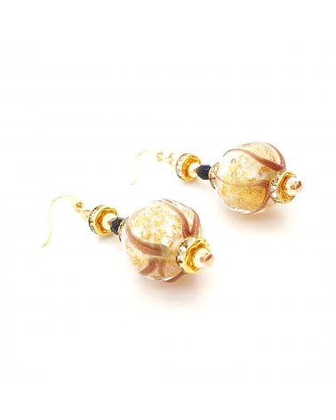 Boucles d'oreilles Aida en verre de Murano bijoux fantaisies made in Italy