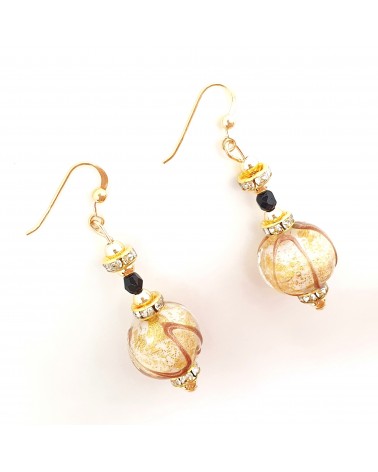 Boucles d'oreilles Aida en verre de Murano bijoux fantaisies made in Italy