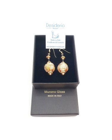 Boucles d'oreilles Aida en verre de Murano bijoux fantaisies made in Italy