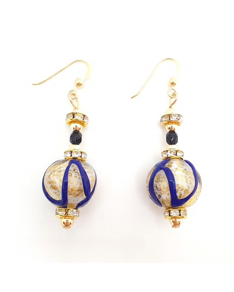 Boucles d'oreilles Aida en verre de Murano bijoux fantaisies made in Italy
